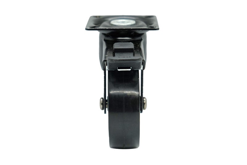 Headbourne 8276E Designer Casters 3 inch Polyurethane Black Mag Designer Caster, 4 Pack - Image 3